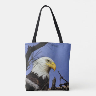 Bolso De Tela Águila calva madura (2 fotos)