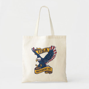 Bolso De Tela Águila Calva Orgullosa 4 de Julio Día
