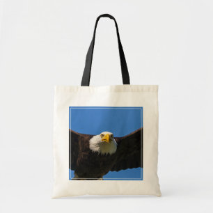 Bolso De Tela Águila calva pasa volando cerca