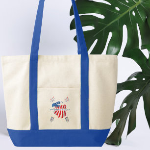 Bolso De Tela Águila calva patriótica América 250º 4 de julio