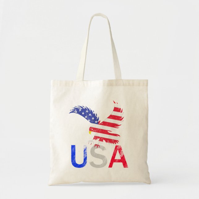Bolso De Tela Águila de Estados Unidos (Frente)