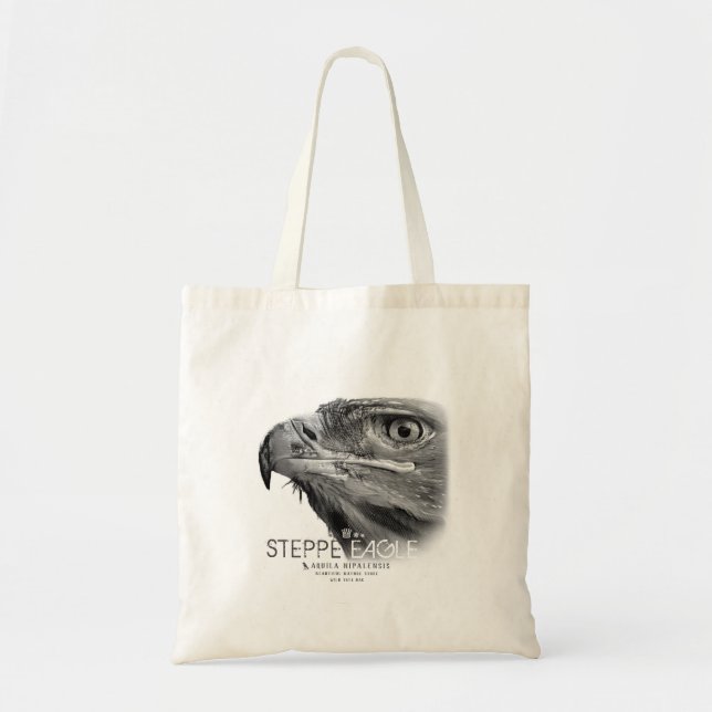 Bolso De Tela Águila de la estepa (Frente)
