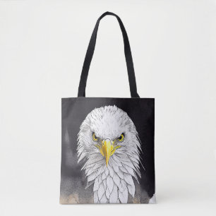 Bolso De Tela Águila Naturaleza animal salvaje Naturaleza acuare