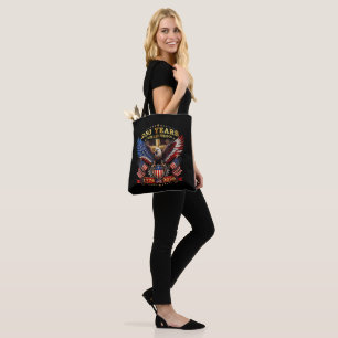 Bolso De Tela Águila Patriótica Fe Libertad 250 Años 1776 2026