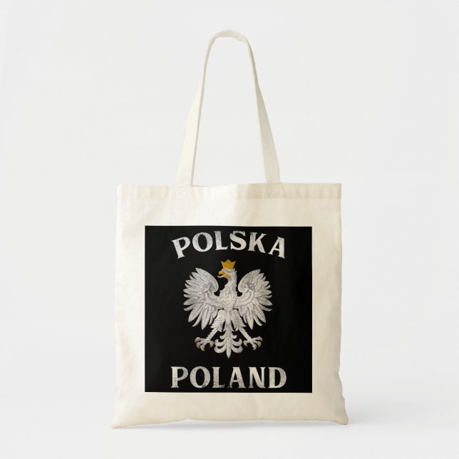Bolso De Tela Águila Polaca T Polonia Escudo De Armas Polska (Frente)