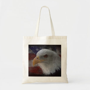 Bolso De Tela Águila Y Bandera Con Problemas