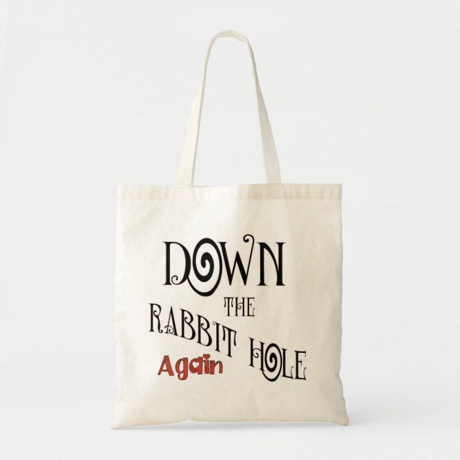 Bolso De Tela agujero de conejo (Frente)