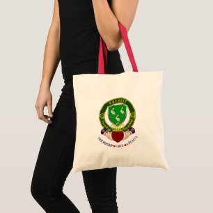 Bolso De Tela Ahearne Irish Shield w/Claddagh
