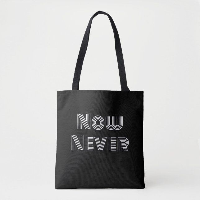Bolso De Tela Ahora Nunca (Anverso)