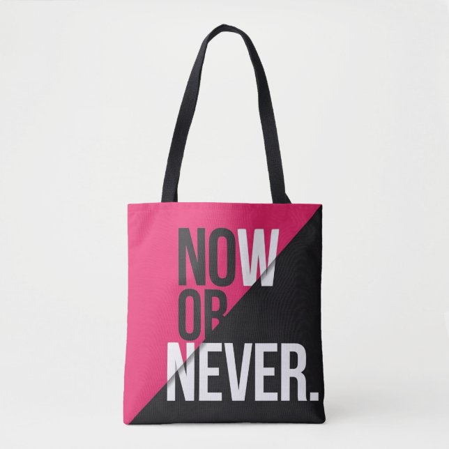 Bolso De Tela Ahora o nunca" (Anverso)