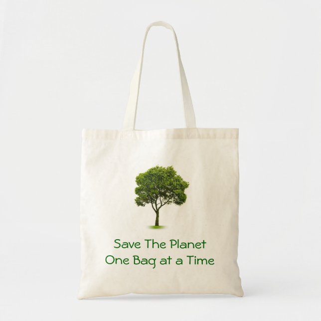 Bolso De Tela Ahorre el planeta (Frente)