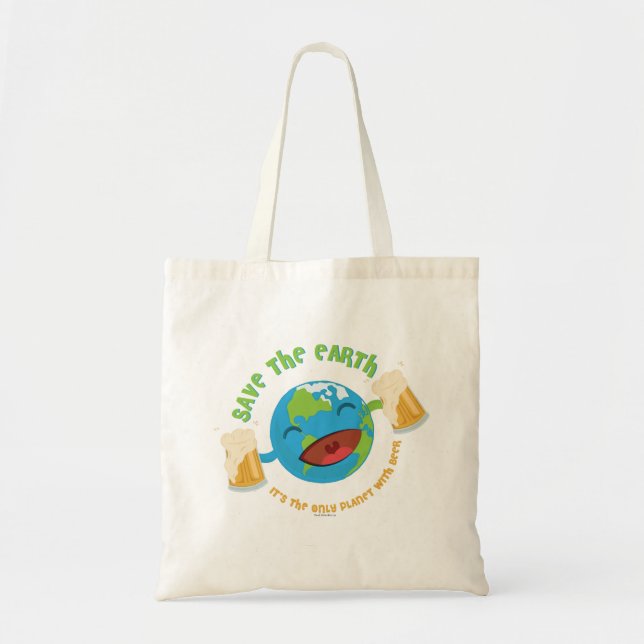 Bolso De Tela Ahorre la tierra (Frente)
