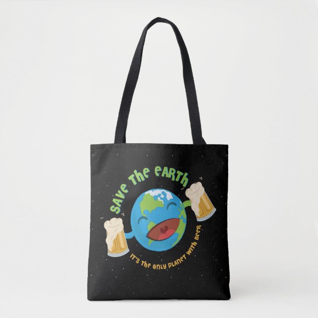 Bolso De Tela Ahorre la tierra (Anverso)