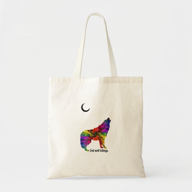 Bolso De Tela Ahorre los lobos (Frente)