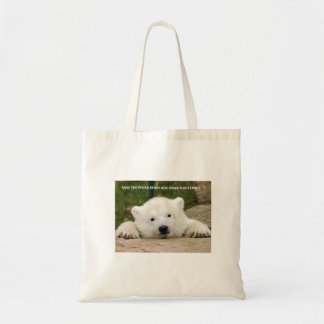 Bolso De Tela Ahorre los osos polares