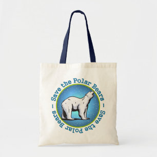 Bolso De Tela Ahorre los osos polares