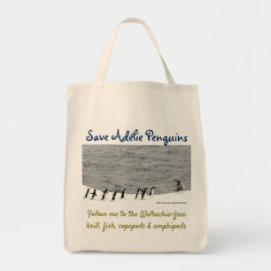 Bolso De Tela Ahorre los pingüinos de Adélie por RoseWrites