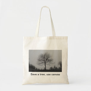 Bolso De Tela Ahorre un árbol