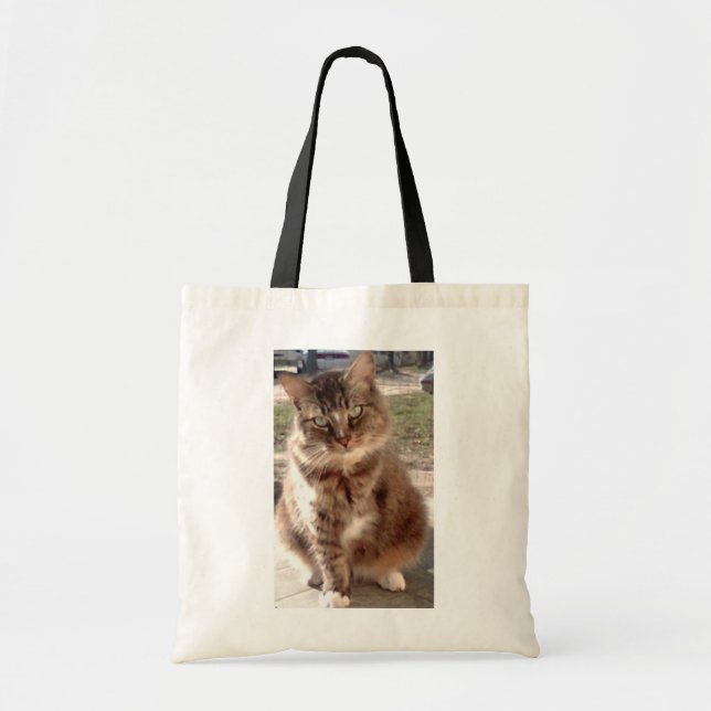 Bolso De Tela Ahorre un gato, ahorre el planeta (Frente)
