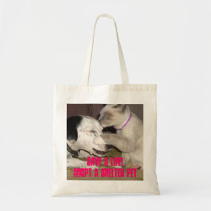 Bolso De Tela ahorre un tote del mascota del refugio del