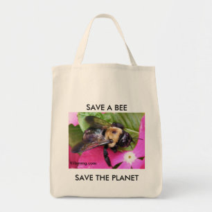 Bolso De Tela Ahorre una abeja, ahorre el planeta
