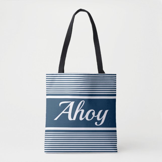 Bolso De Tela Ahoy (Anverso)