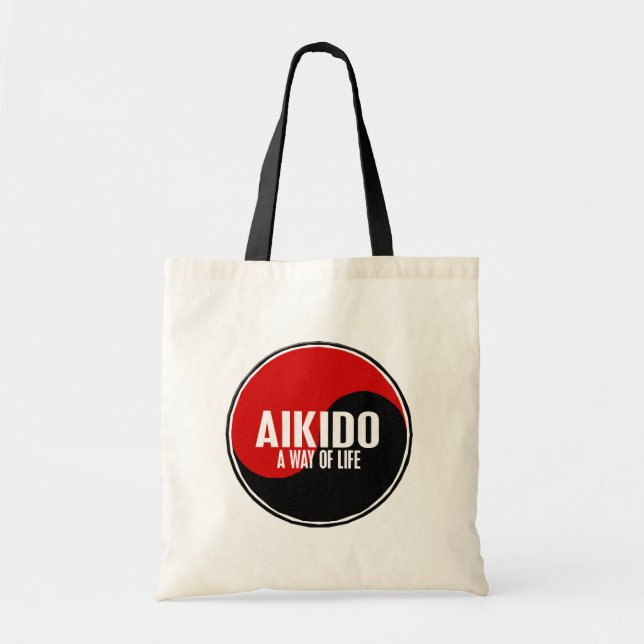 Bolso De Tela Aikido 1 de Yin Yang (Frente)