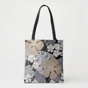 Bolso De Tela Ailani Hibisco Hawaiano Tropical-Reversible Playa