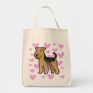 Bolso De Tela Airedale Terrier/amor de Terrier galés