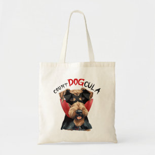 Bolso De Tela Airedale Terrier Trick o Trate Halloween