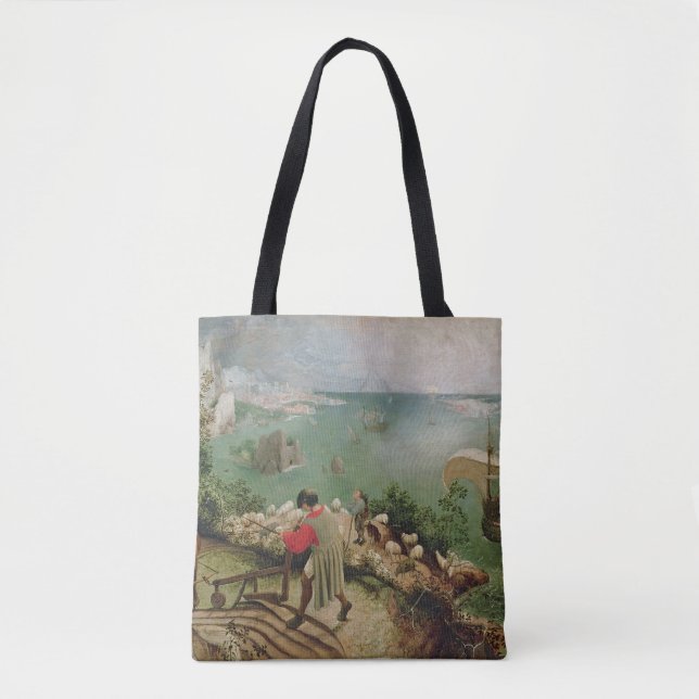 Bolso De Tela Ajardine con la caída de Ícaro, c.1555 (Anverso)