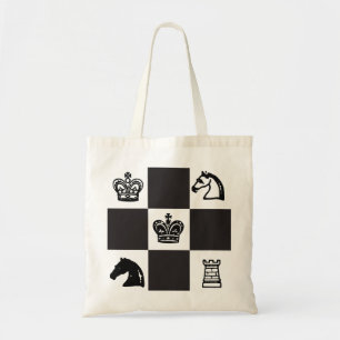 Bolso De Tela Ajedrez