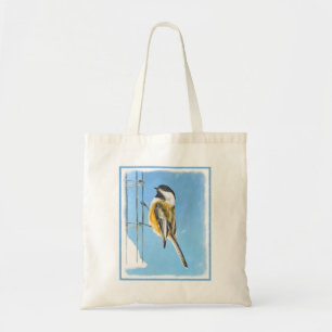Bolso De Tela Ajedrez en pintura de alimentador - Arte de pájaro