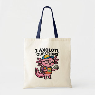Bolso De Tela Ajolote nerd sarcástico I Preguntas de ajolote Mem
