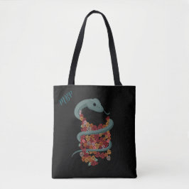 Bolso De Tela Ajuste de serpiente floral - Tus Iniciales