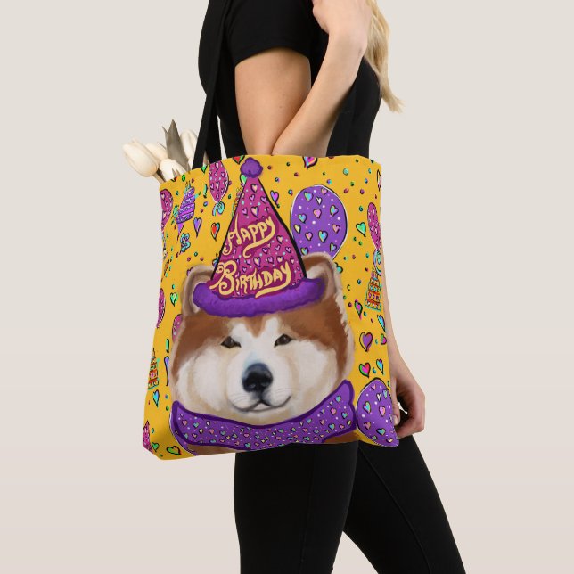 BOLSO DE TELA AKITA DOG (Detalle)