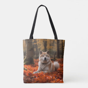Bolso De Tela Akita en otoño se inspira en hojas