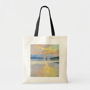 Bolso De Tela Akseli Gallen-Kallela - Atardecer sobre el lago Ru