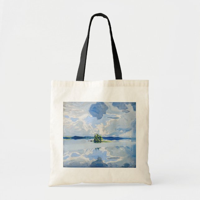 Bolso De Tela Akseli Gallen-Kallela - Nubes sobre un lago (Frente)