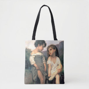 Bolso De Tela Al borde del Brook, Bouguereau