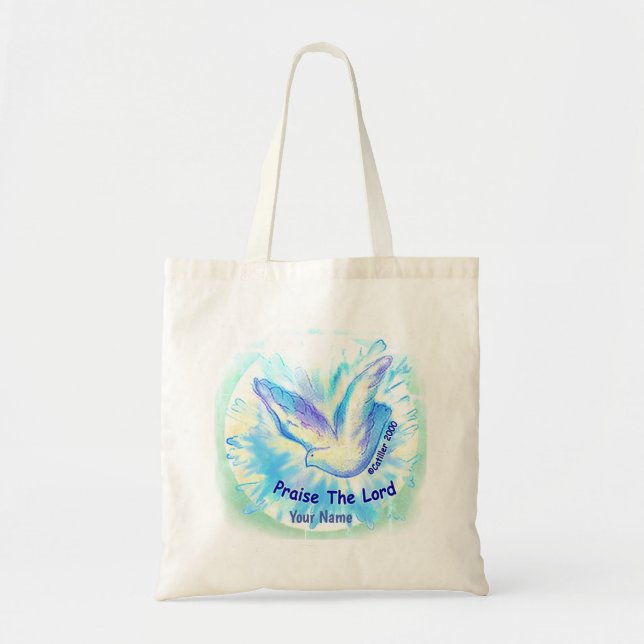 Bolso De Tela Alabado sea el Lord Dove Tote Bag (Frente)