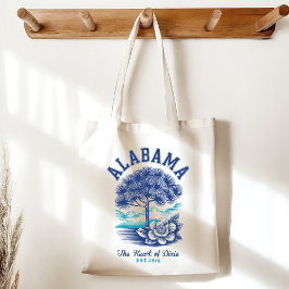 Bolso De Tela Alabama State Emblem – Camellia Flower and Heritag