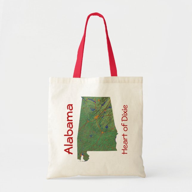 Bolso De Tela Alabaman Map Bag (Frente)