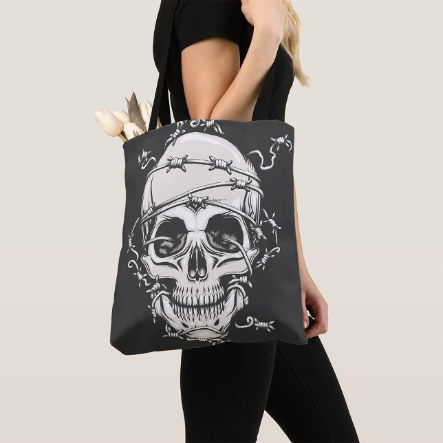 Bolso De Tela Alambre de púas de cráneo (Subido por el creador)