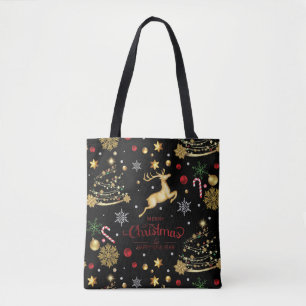 Bolso De Tela Alamo Rojo Reno Navideño Árbol de Navidad