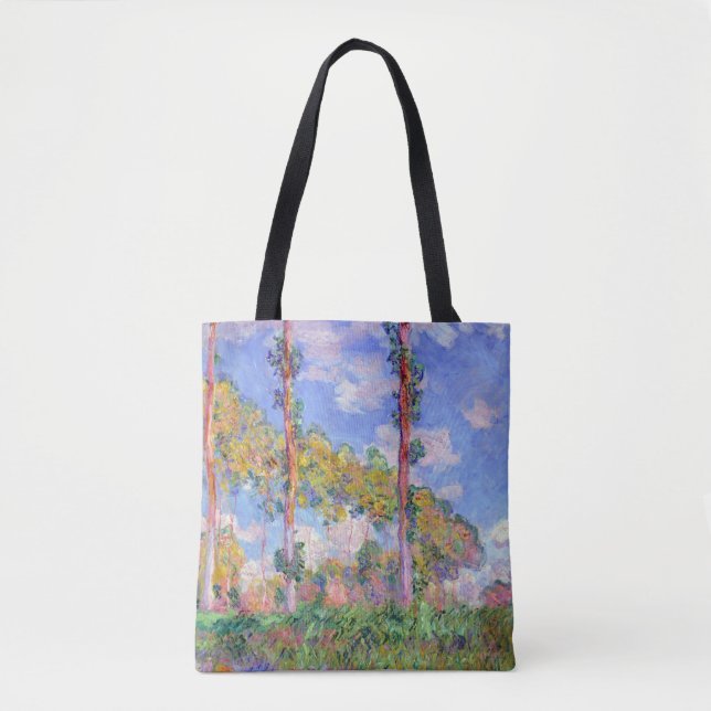 Bolso De Tela Álamos al sol, Monet (Anverso)