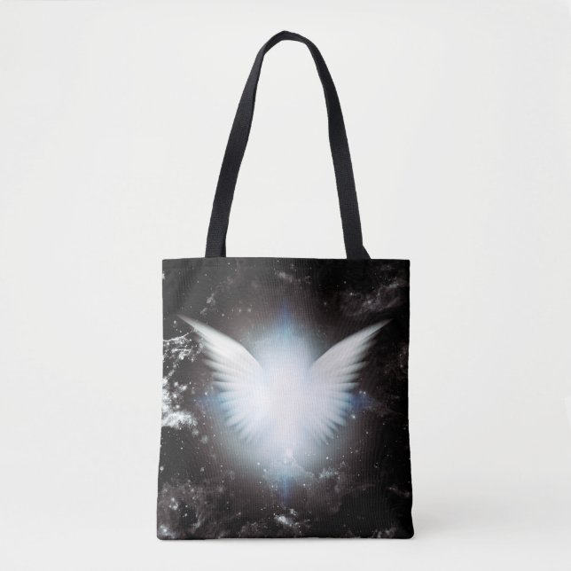 Bolso De Tela Alas de ángeles brillantes (Anverso)