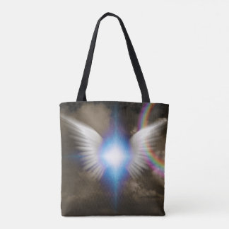 Bolso De Tela Alas de los ángeles blancos