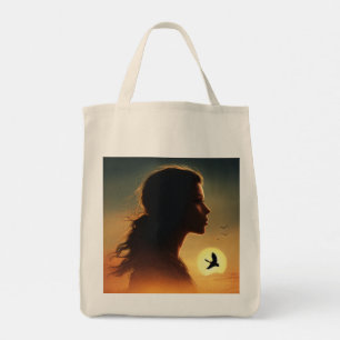 Bolso De Tela Alas de Tote Bag de Visión