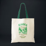 Bolso De Tela Alaska Boda Bienvenidos damas de honor, invitados<br><div class="desc">Dé a sus huéspedes una bienvenida memorable y atenta con esta elegante bolsa de bienvenida boda de temática alaska. Con una elegante imagen del estado de Alaska, este bolso es perfecto para recibir regalos locales, tarjetas itinerantes o regalos acogedores para sus huéspedes. Ya sea que estés diciendo "lo hago" bajo...</div>